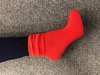 Red Ankle Socks THREE PACK